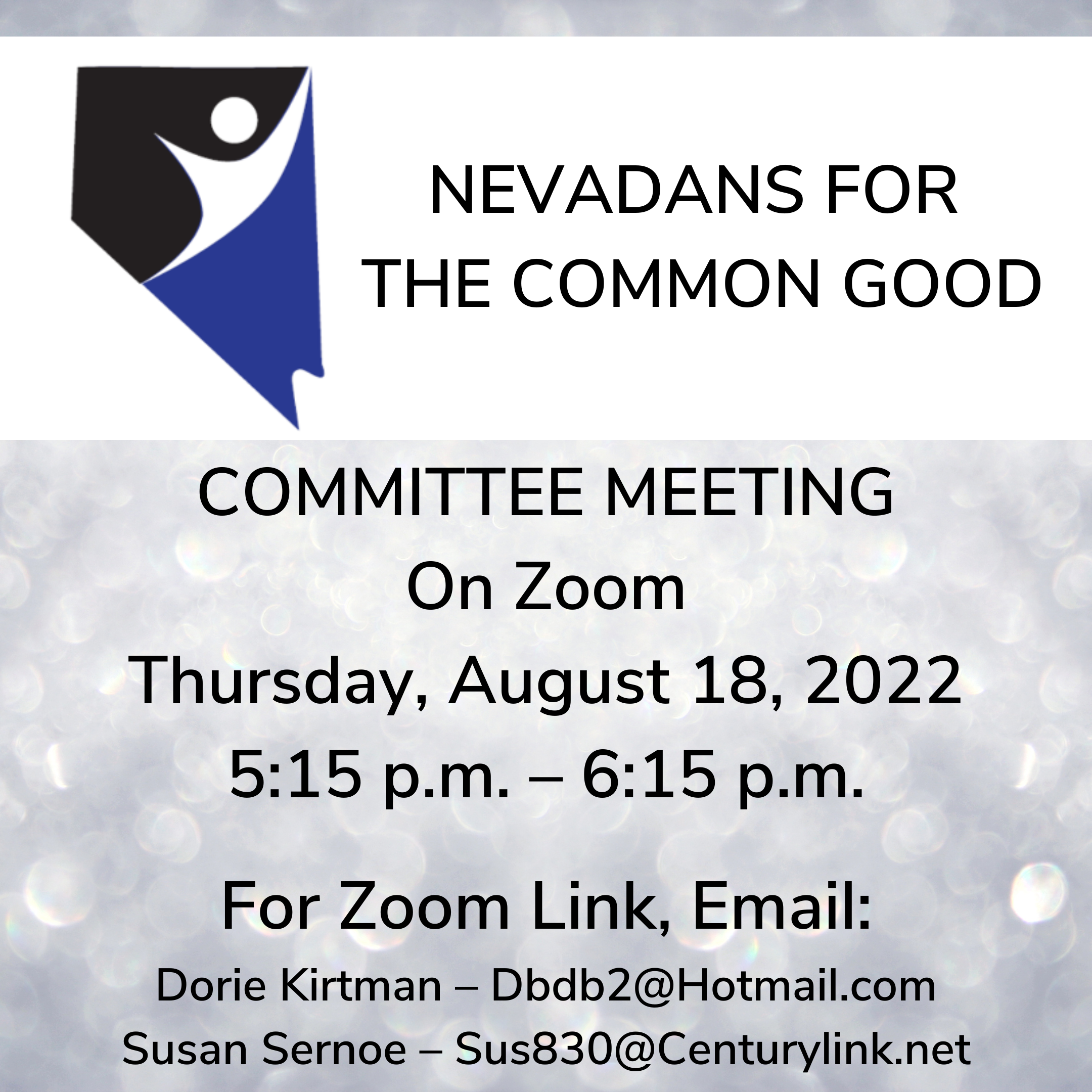 NEVADANS FOR THE COMMON GOOD COMMITTEE MEETING