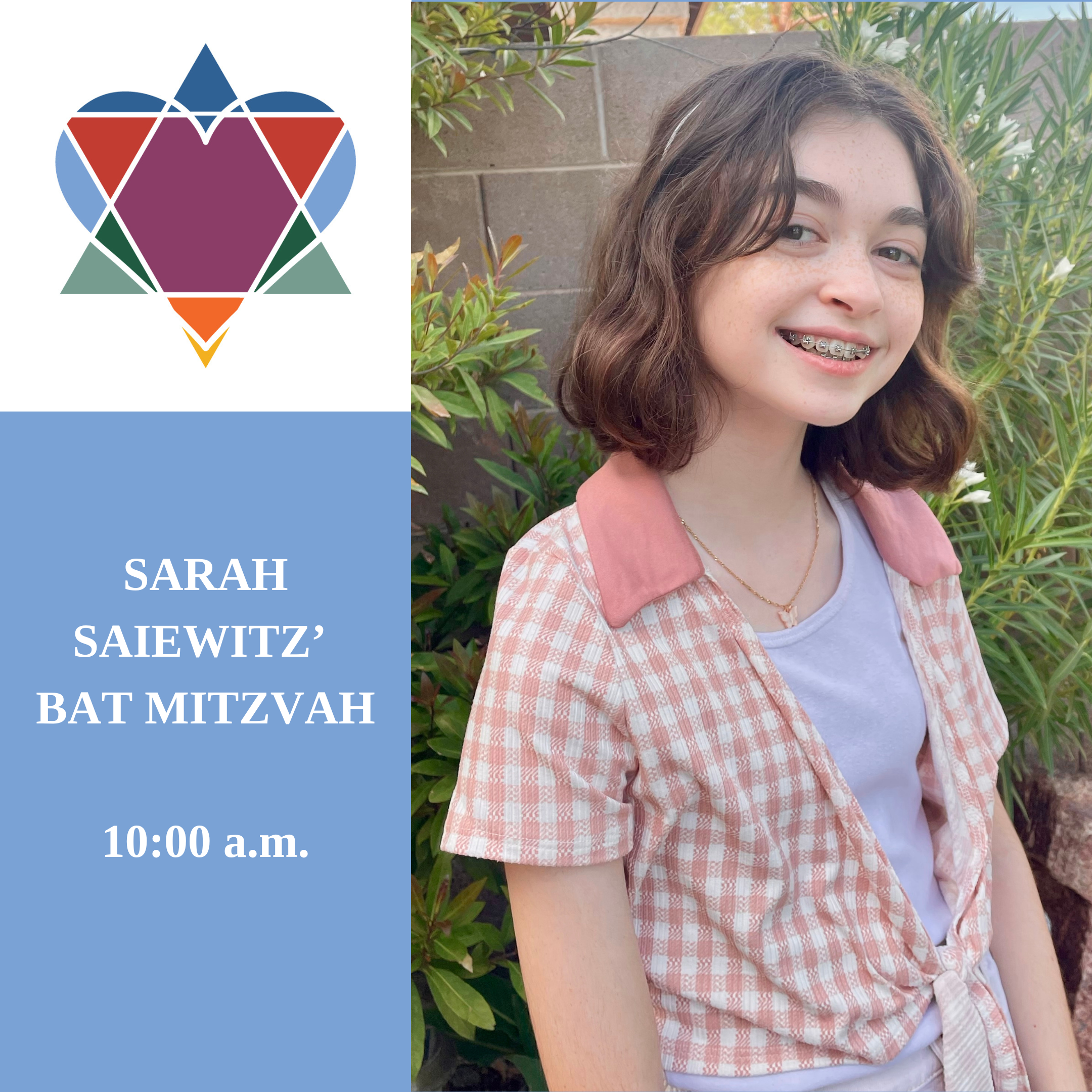 SARAH SAIEWITZ’ BAT MITZVAH