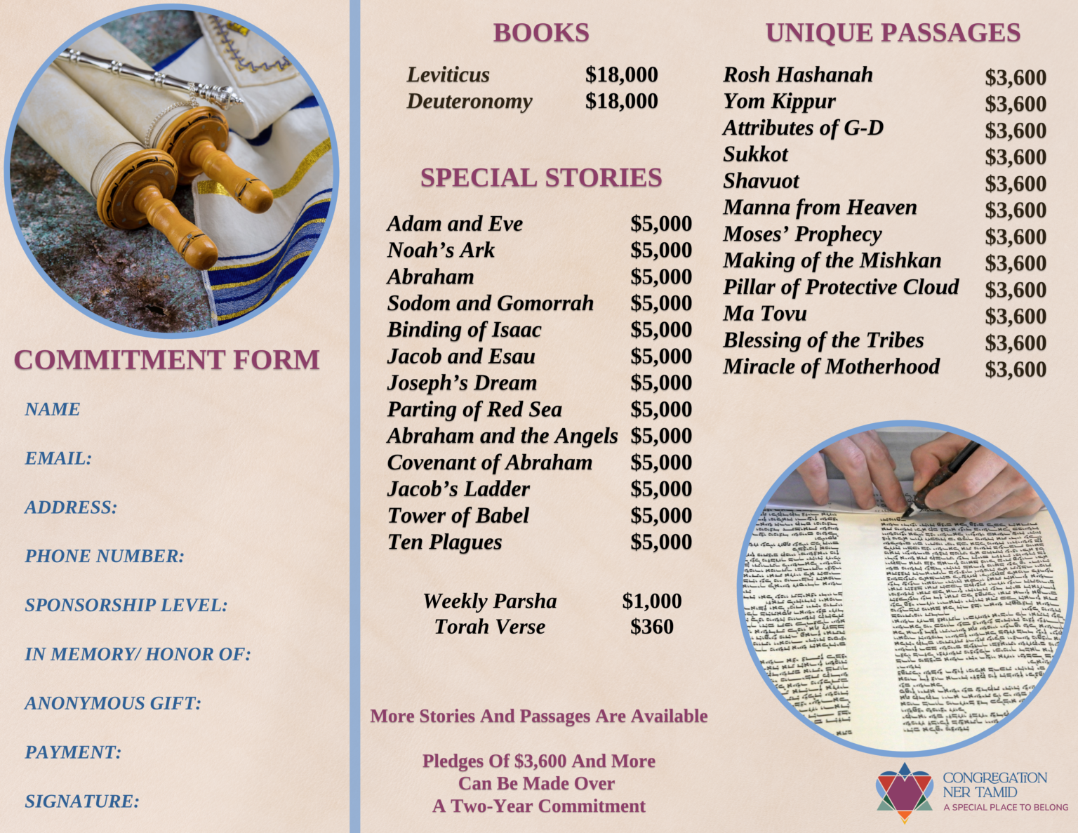 Torah Project | Congregation Ner Tamid - Reform Temple in Las Vegas, NV