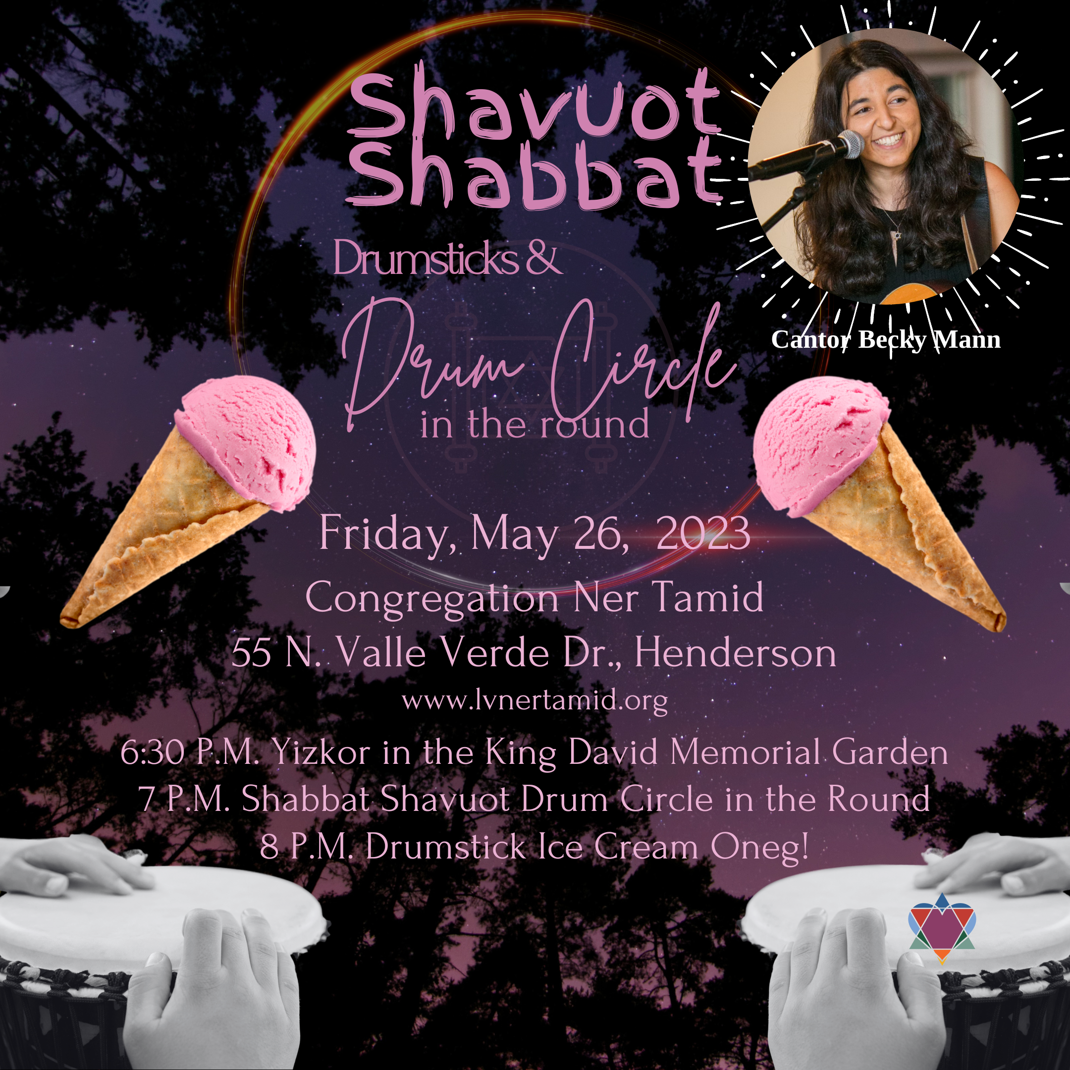 SHAVUOT SHABBAT - DRUMSTICKS AND DRUM CIRCLE IN THE ROUND