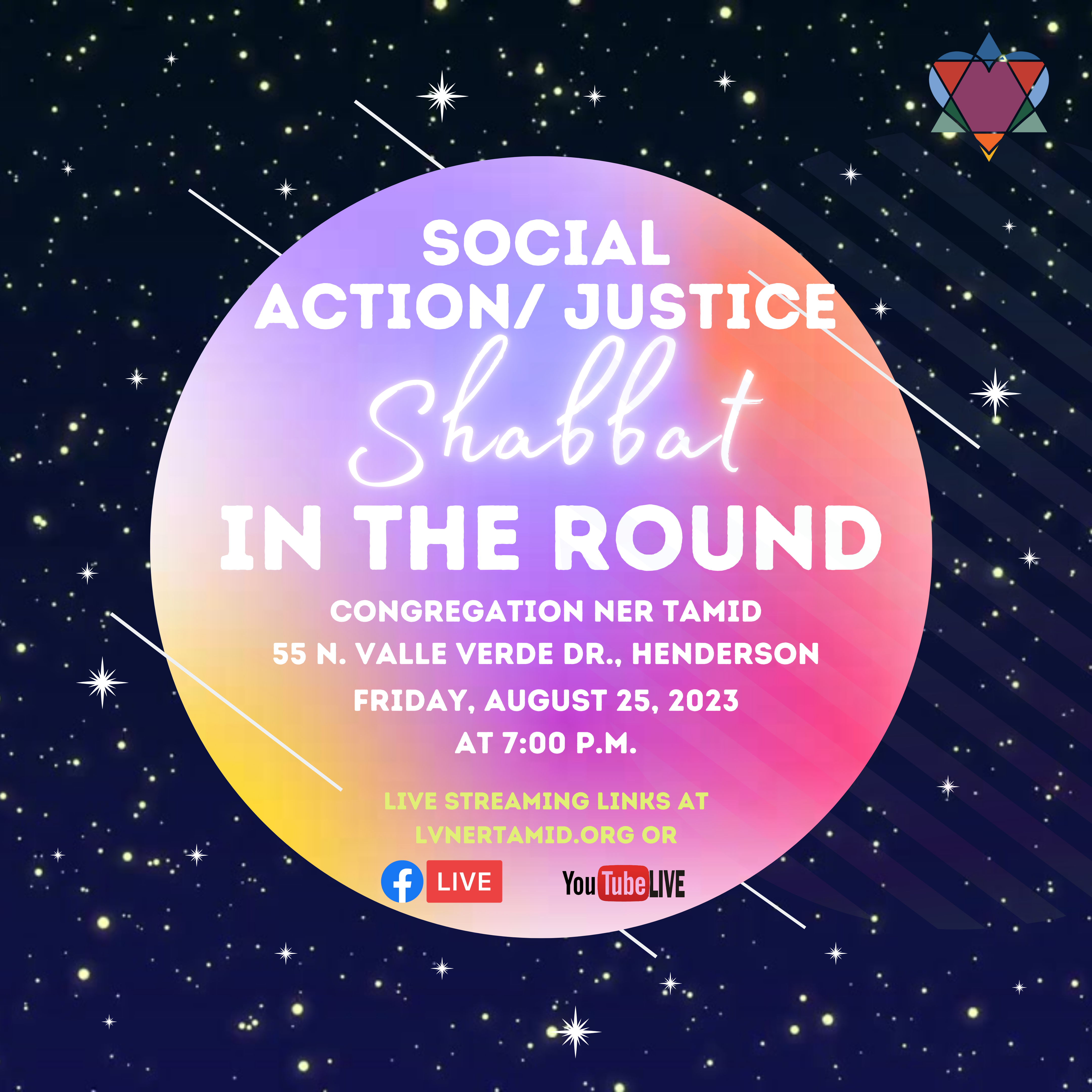 SOCIAL ACTION/ JUSTICE SHABBAT IN THE ROUND