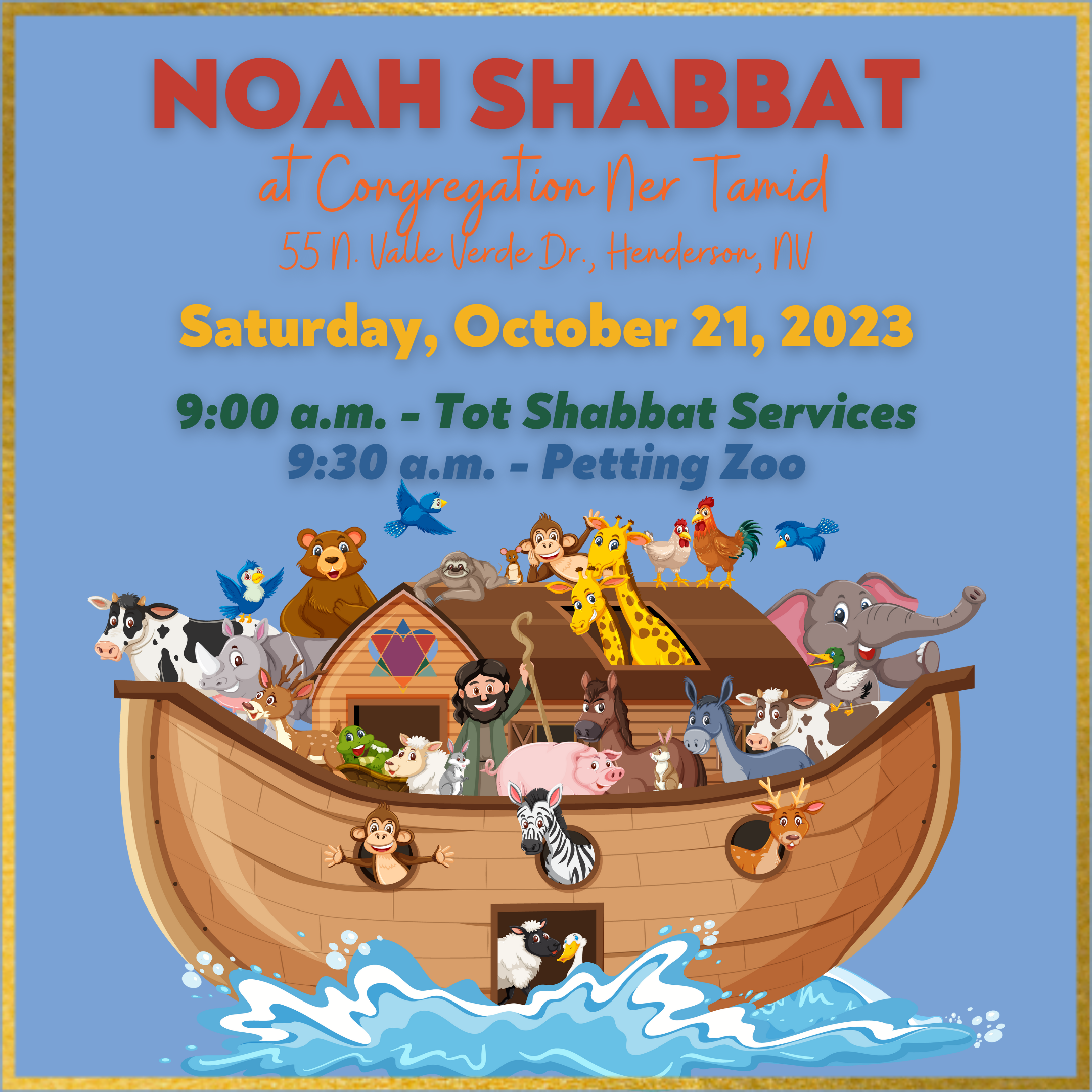 NOAH SHABBAT AND PETTING ZOO