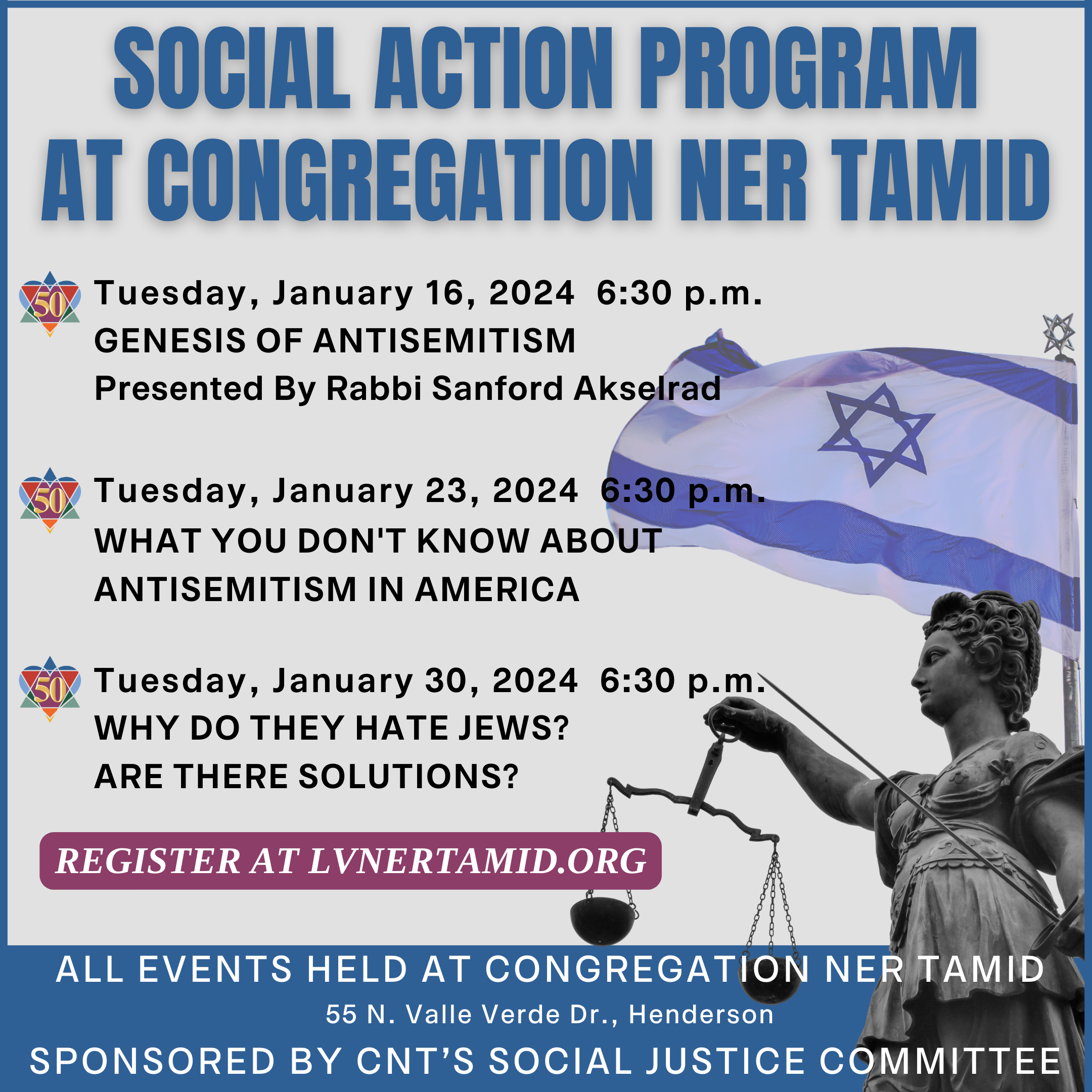 CNT'S SOCIAL ACTION COMMITTEE PRESENTS 'WHY DO THEY HATE JEWS? ARE THERE SOLUTIONS?'